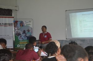Conférence sur la création d’entreprise animée par La Fabrique pour les lycéens du projet VOGNY
